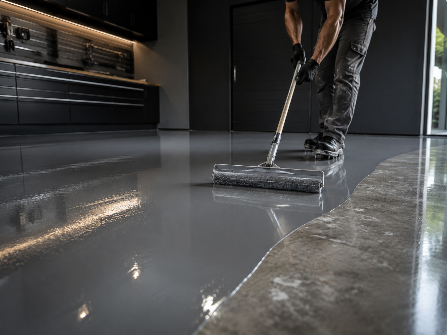 Epoxy flooring surface preparation